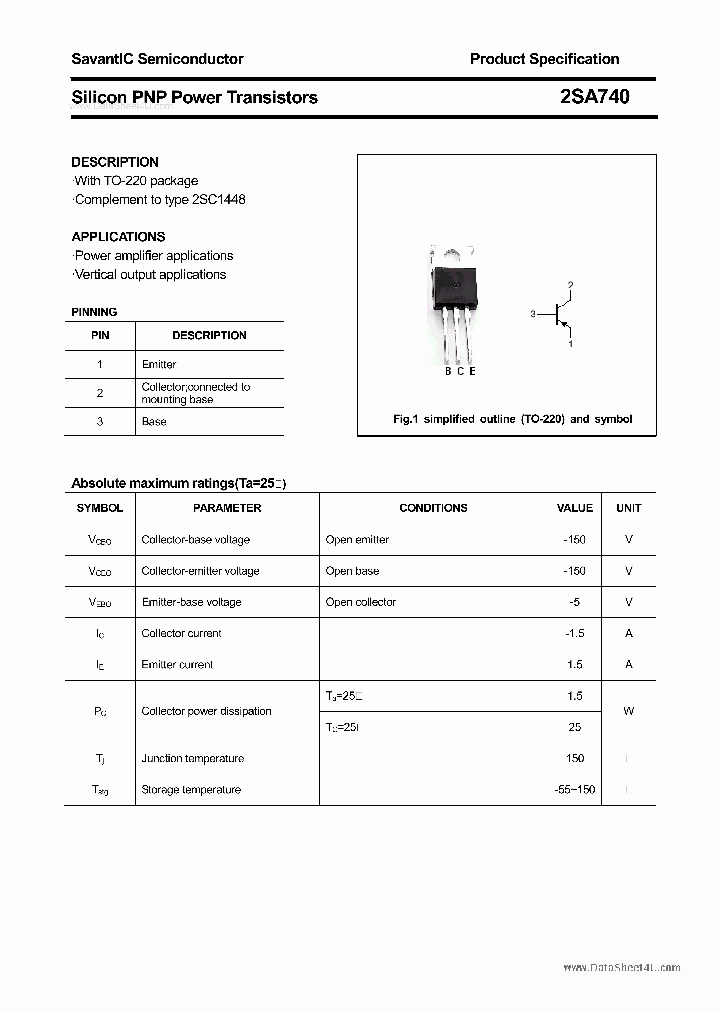 2SA740_182370.PDF Datasheet