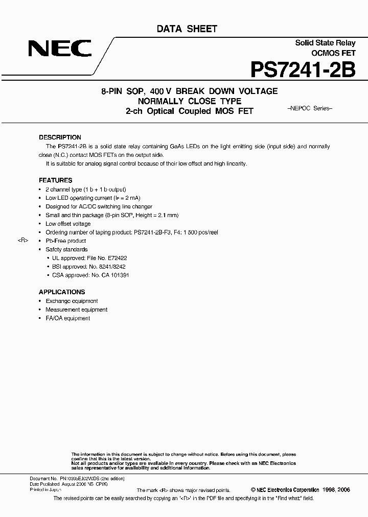 PS7241-2B-F3_339900.PDF Datasheet