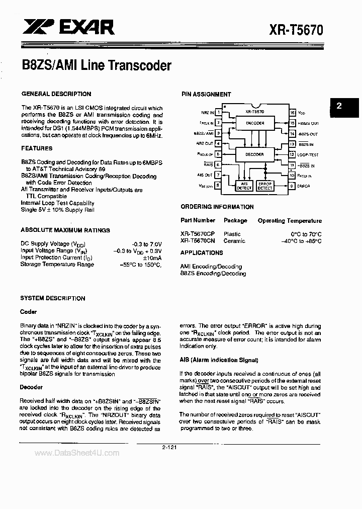XR-T5670_196042.PDF Datasheet