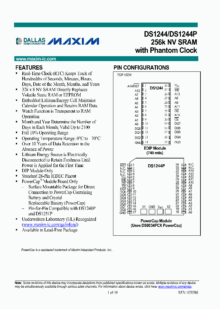 DS1244Y-70_330306.PDF Datasheet