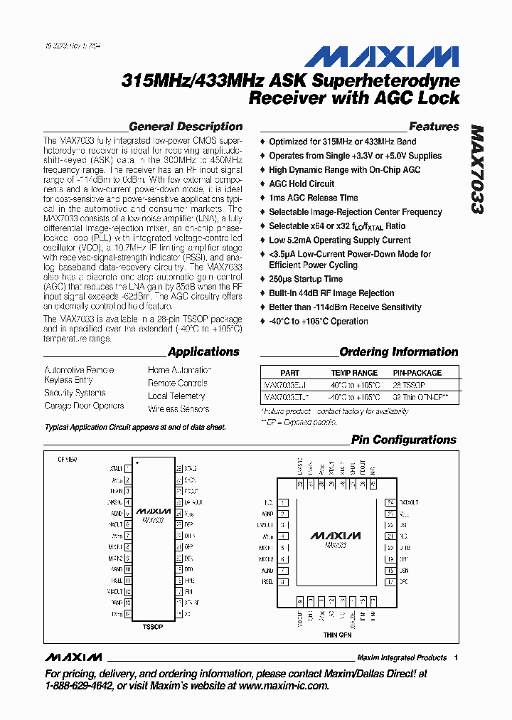 MAX7033_241456.PDF Datasheet