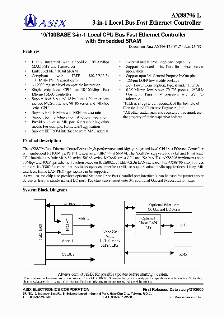 AX88796L_199934.PDF Datasheet