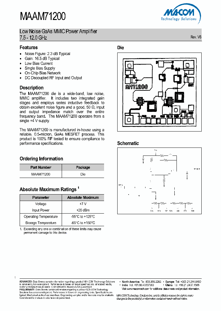 MAAM71200_432999.PDF Datasheet