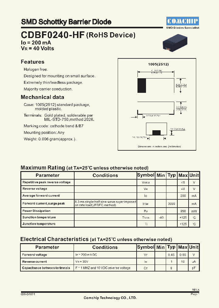 CDBF0240-HF_435835.PDF Datasheet