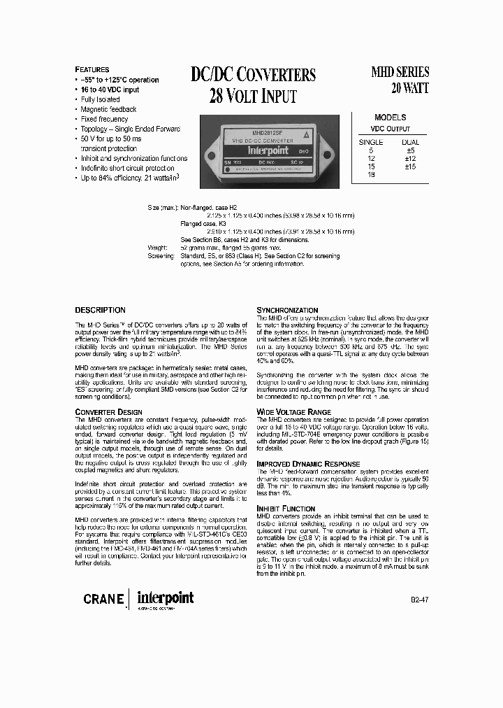 MHD2815SF883_447442.PDF Datasheet