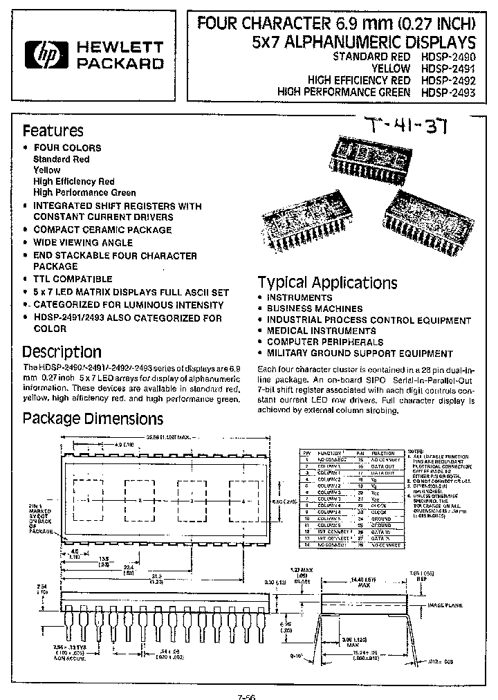 HDSP-2490_237212.PDF Datasheet