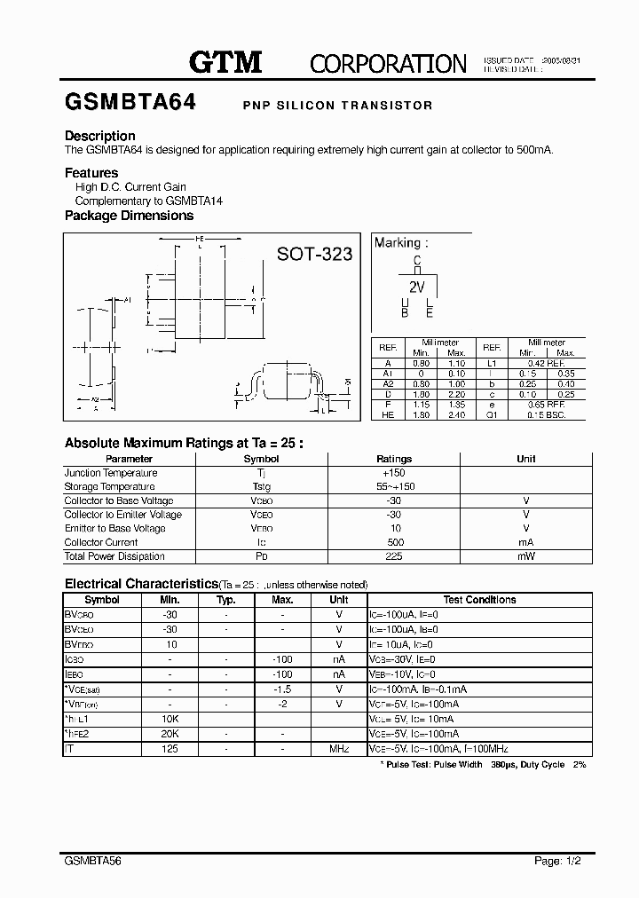 GSMBTA64_598997.PDF Datasheet