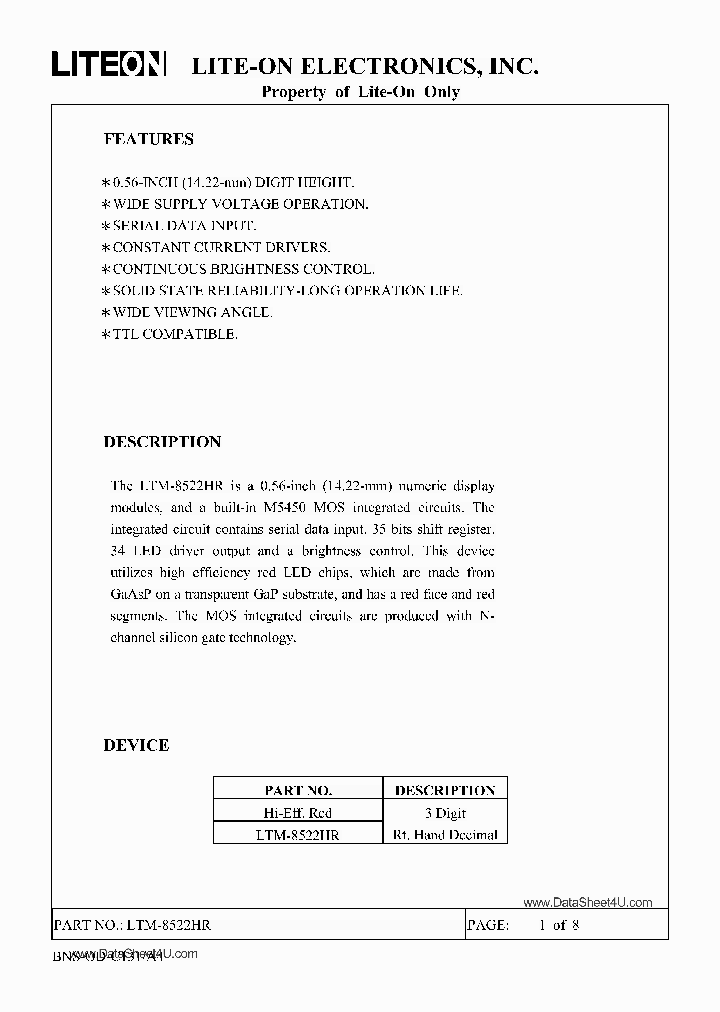 LTM-8522HR_249538.PDF Datasheet