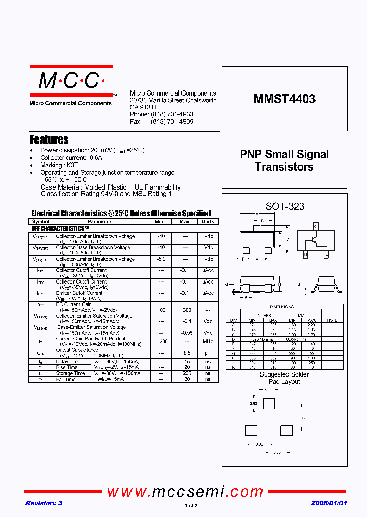 MMST4403_607948.PDF Datasheet