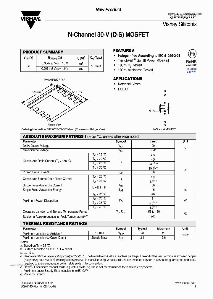 SIR460DP_251487.PDF Datasheet