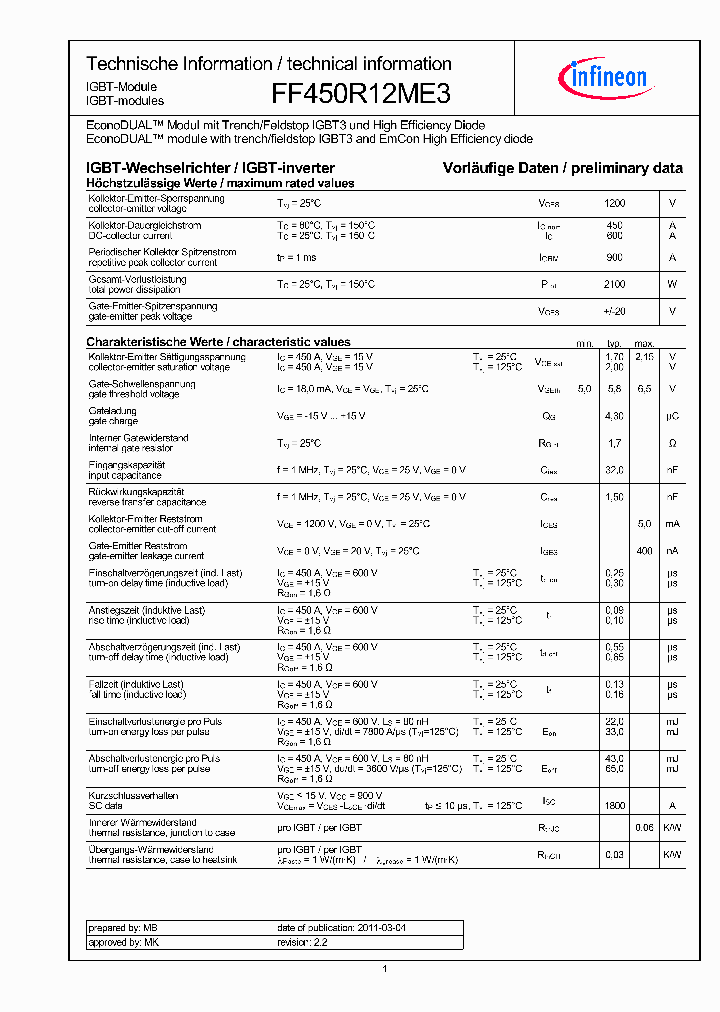 FF450R12ME3_624565.PDF Datasheet
