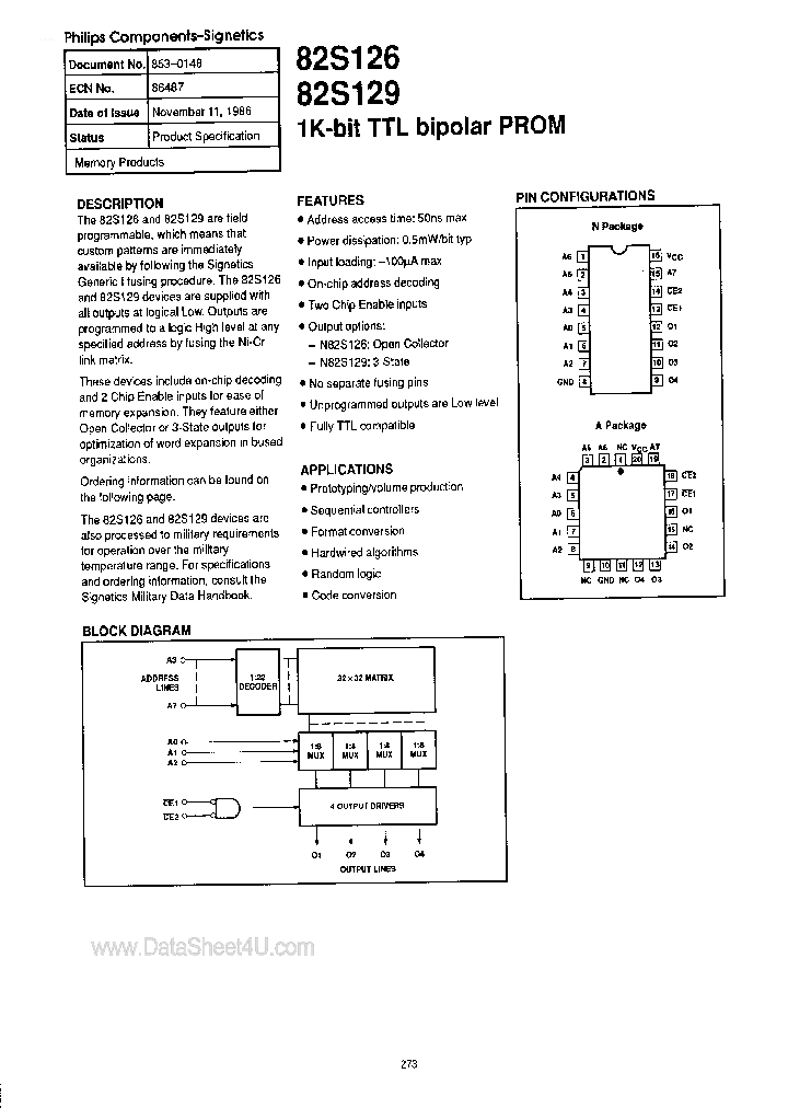 N82S129_260773.PDF Datasheet