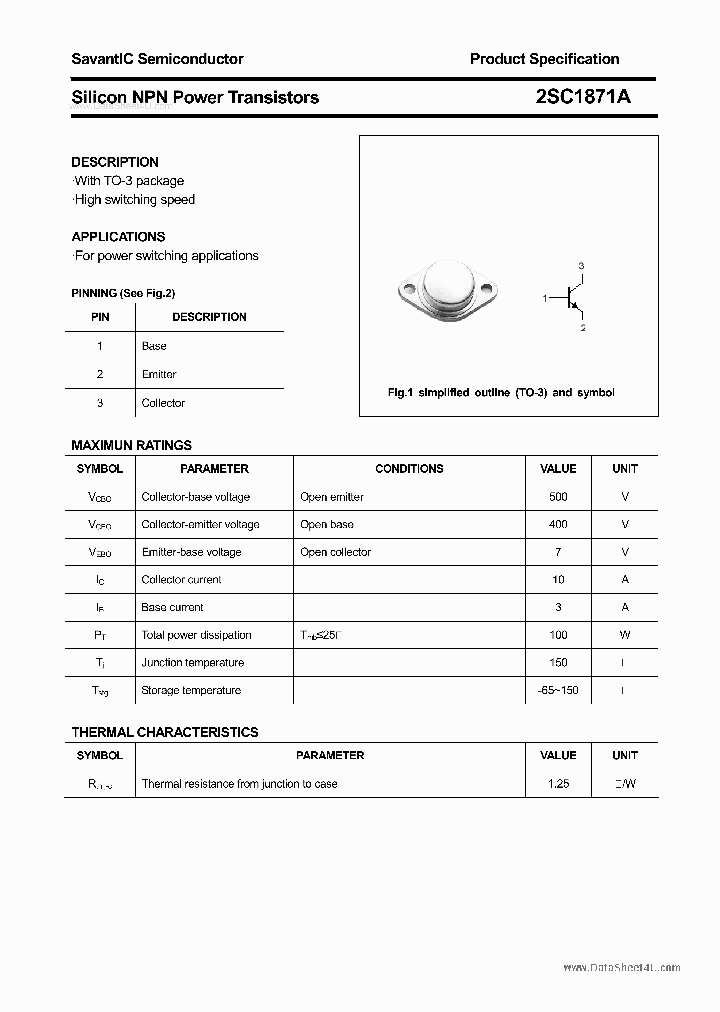 2SC1871A_267719.PDF Datasheet