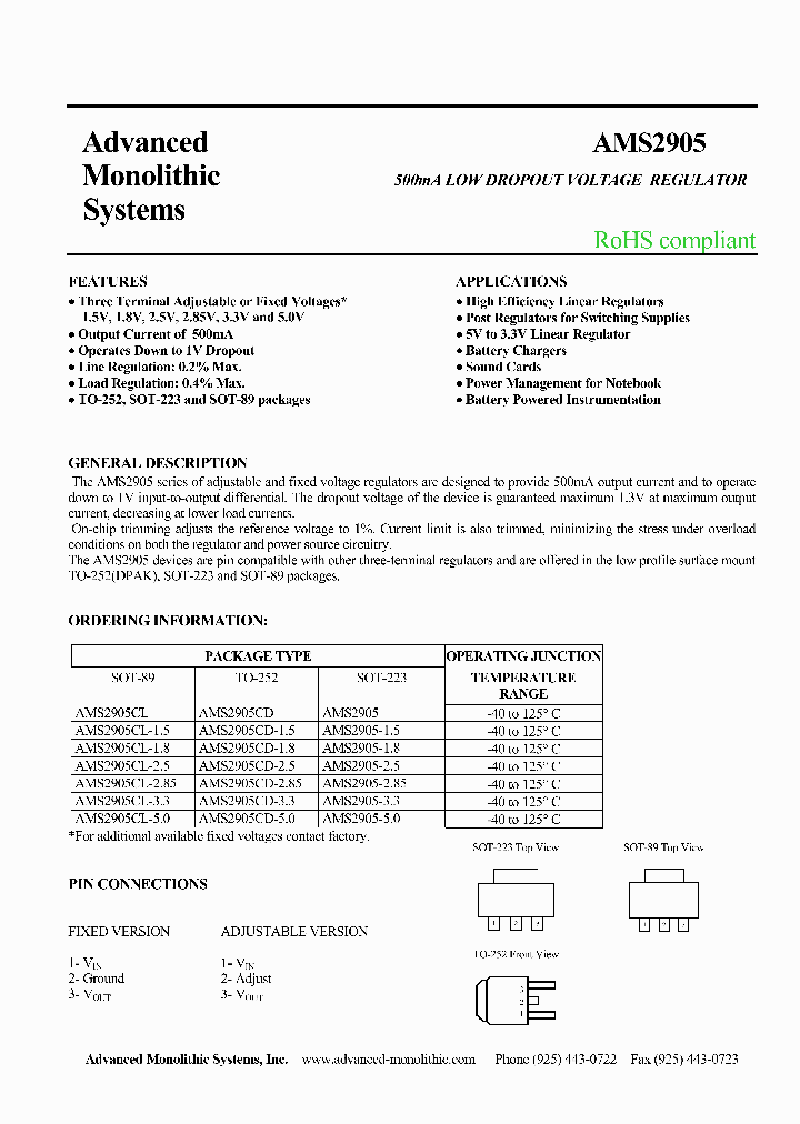 AMS2905-285_363007.PDF Datasheet