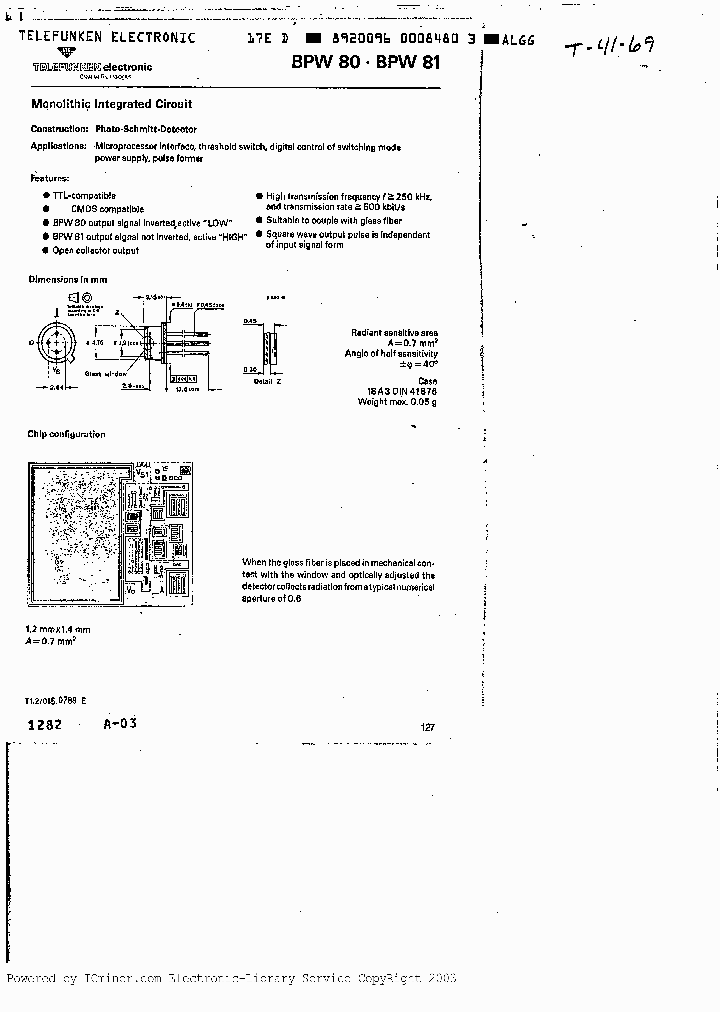 BPW80_369000.PDF Datasheet