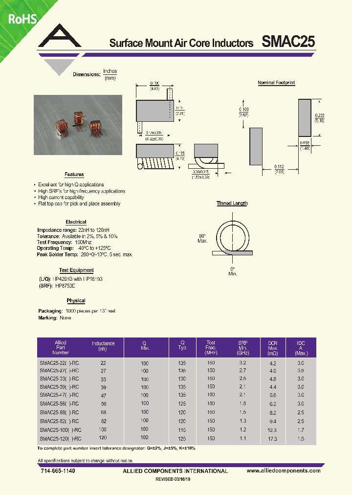 SMAC25-33K-RC_702366.PDF Datasheet