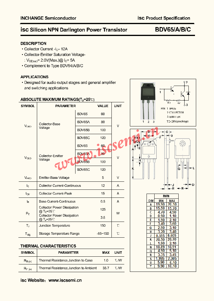 BDV65B_710711.PDF Datasheet