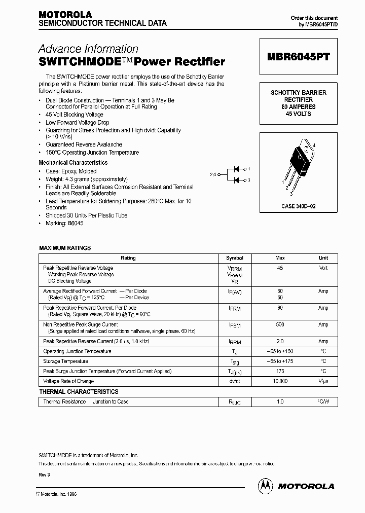 MBR6045PT_715690.PDF Datasheet