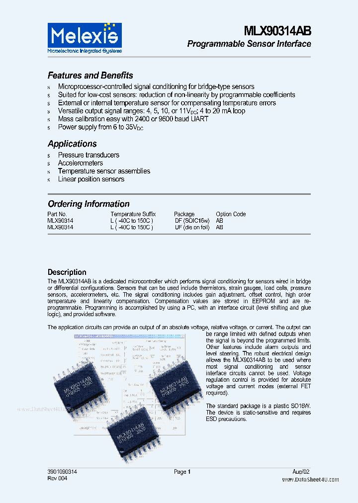 MLX90314AB_318560.PDF Datasheet