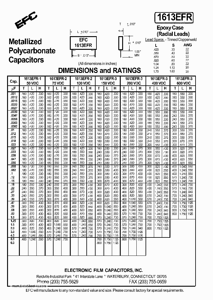 1613EFR_329957.PDF Datasheet