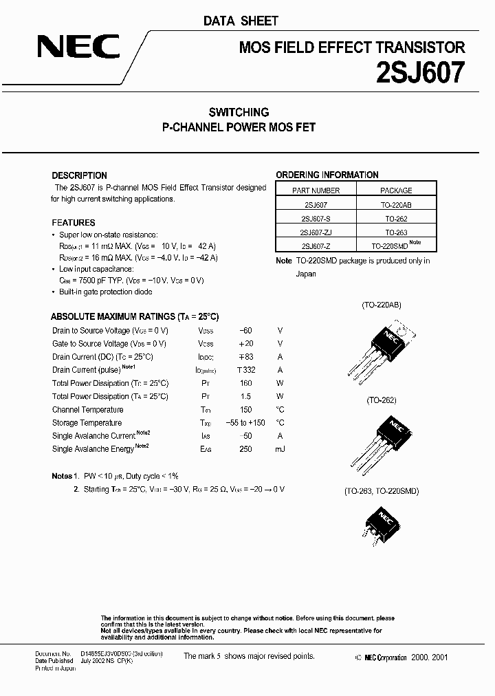 2SJ607-Z_394469.PDF Datasheet