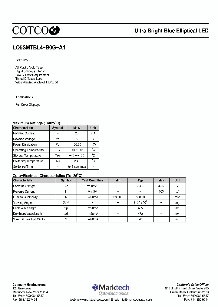 LO5SMTBL4-B0G-A_395429.PDF Datasheet