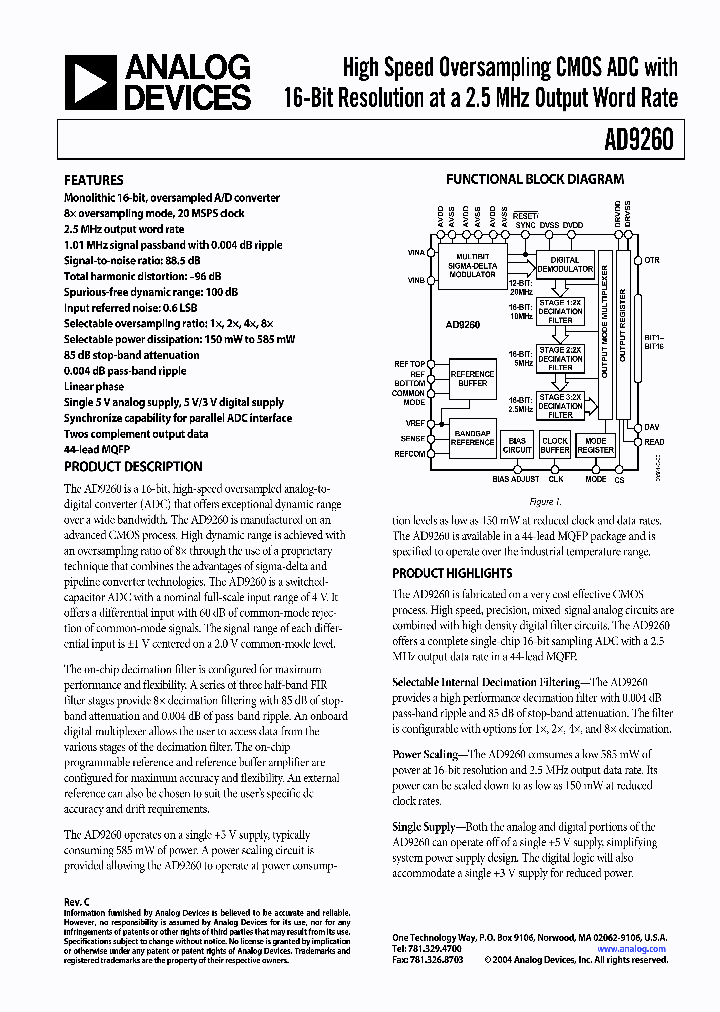 AD9260-EB_420539.PDF Datasheet