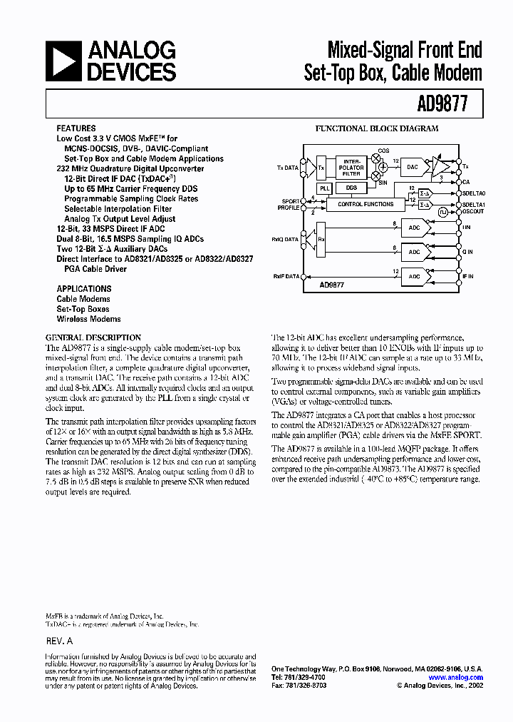 AD9877-EB_420880.PDF Datasheet