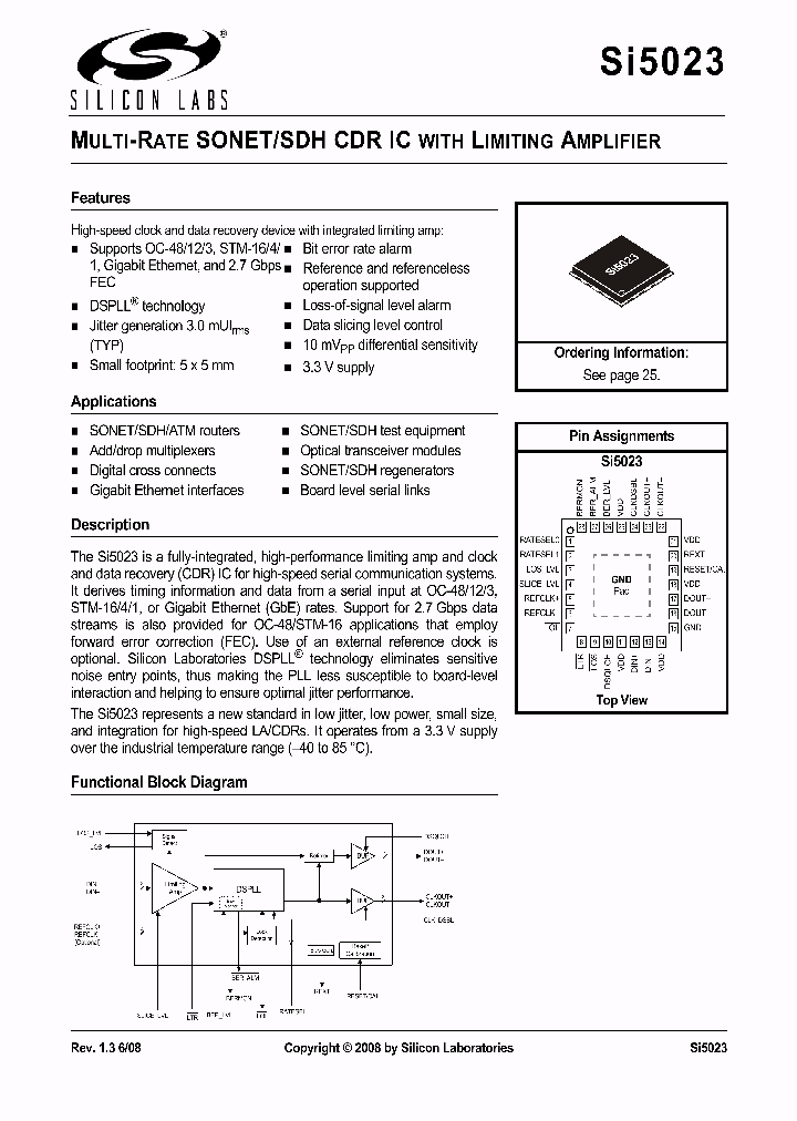 SI5023-EVB_431648.PDF Datasheet