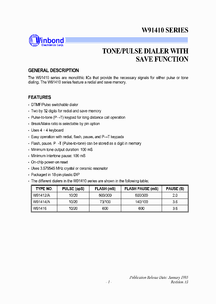 W91410_791790.PDF Datasheet