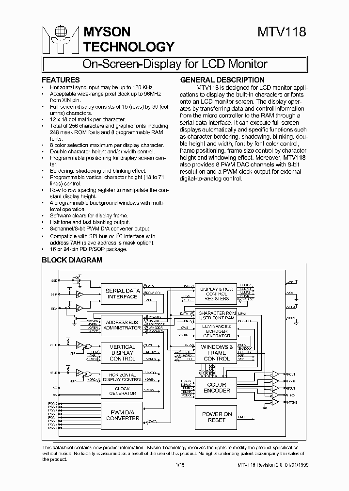 MTV118_448487.PDF Datasheet