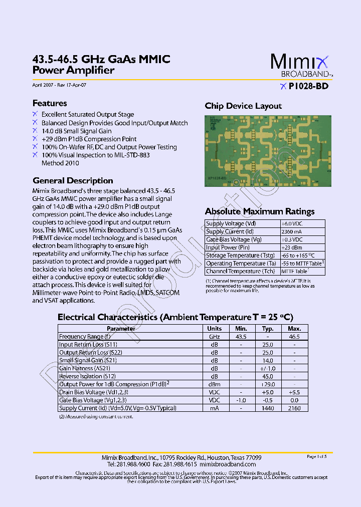 XP1028-BD-EV1_472725.PDF Datasheet