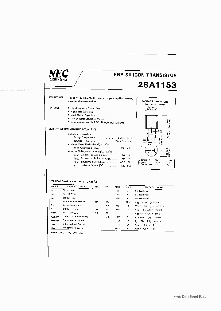 2SA1153_423869.PDF Datasheet