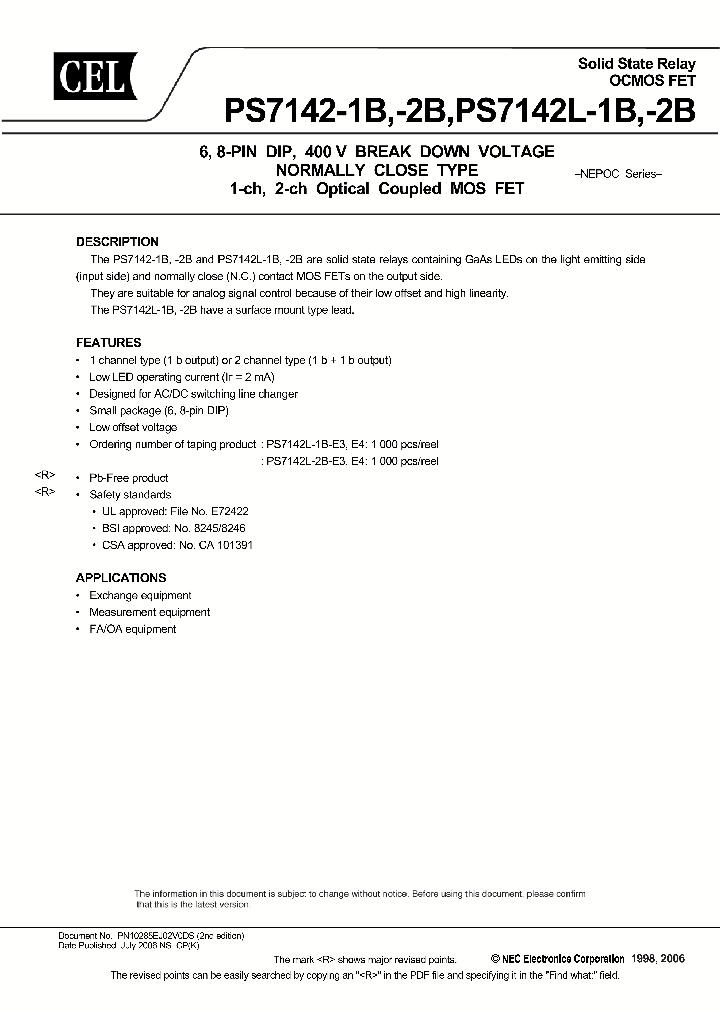 PS7142L-2B-A_481948.PDF Datasheet