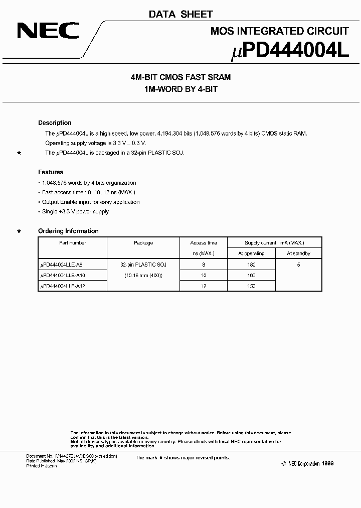 UPD444004LLE-A10_482638.PDF Datasheet