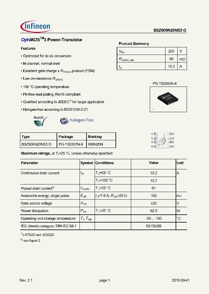 BSZ900N20NS3G_837998.PDF Datasheet