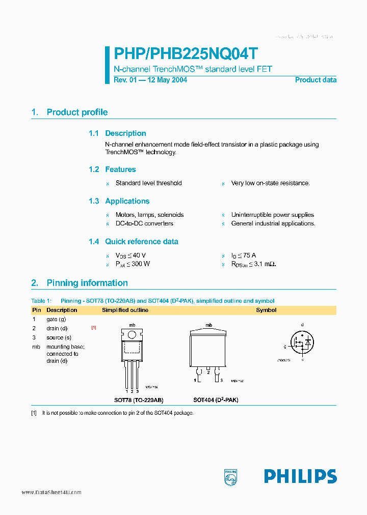 PHB225NQ04T_446073.PDF Datasheet