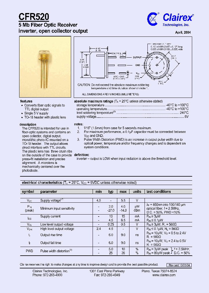 CFR520_559410.PDF Datasheet