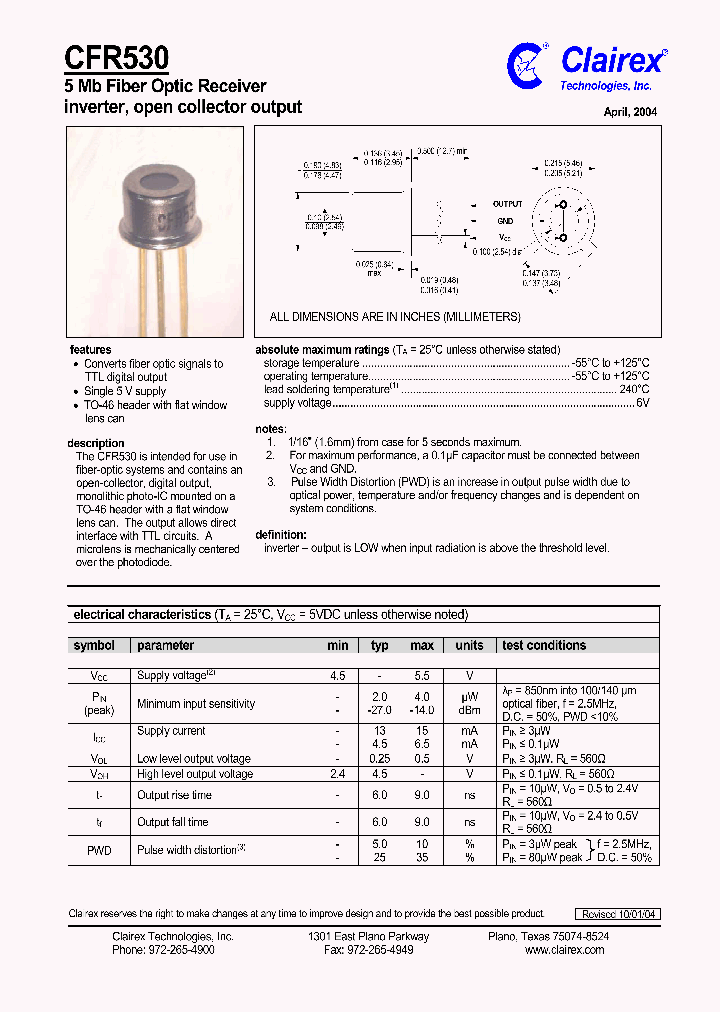 CFR530_559412.PDF Datasheet