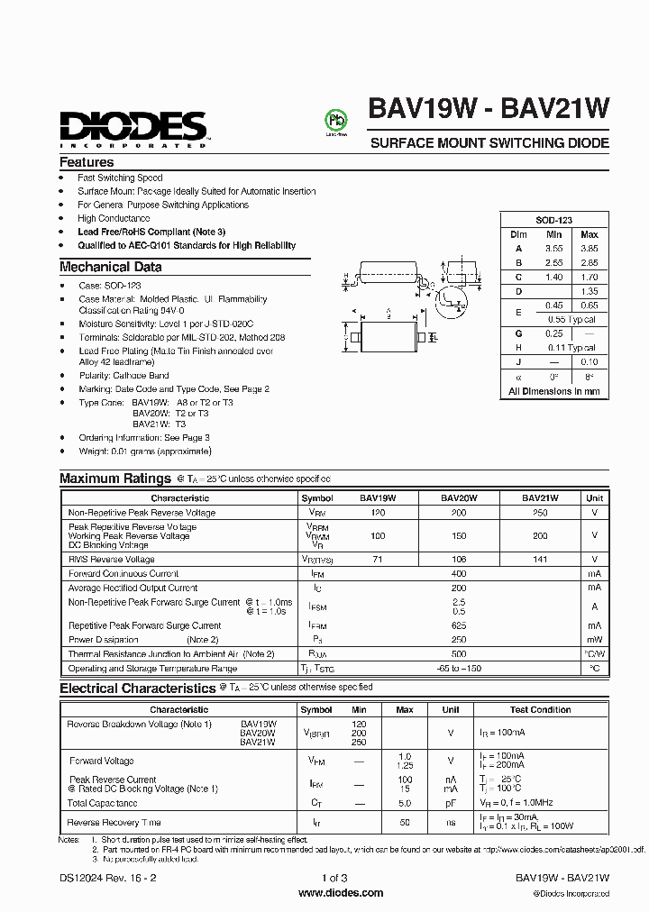 BAV21W-7-F_521207.PDF Datasheet