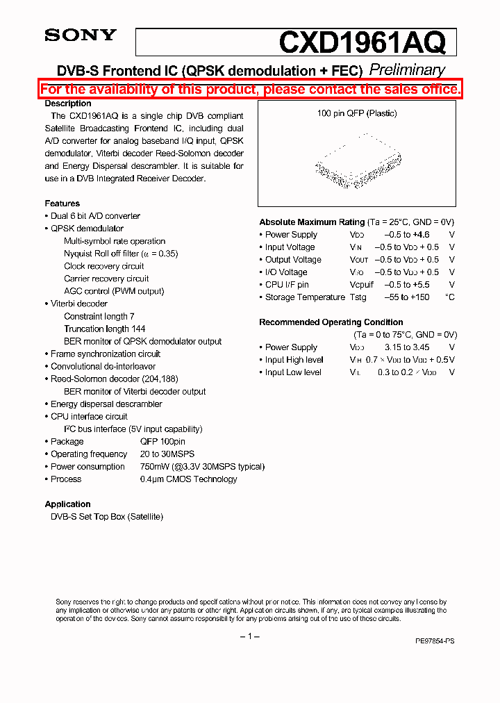 CXD1961AQ_657424.PDF Datasheet