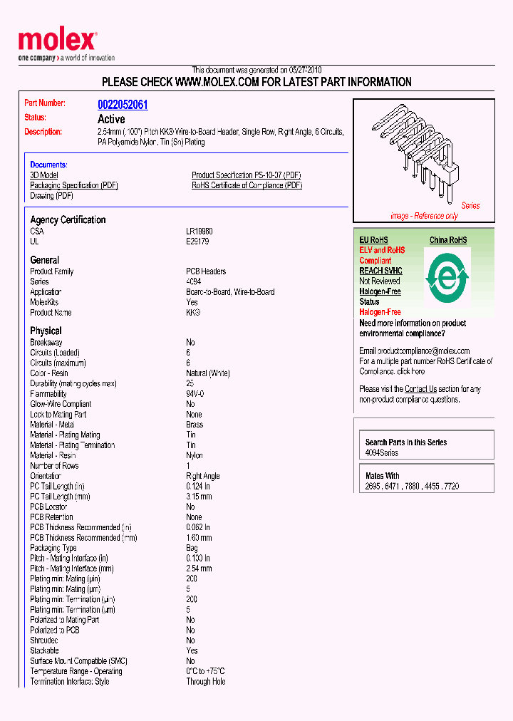 22-05-2061_931859.PDF Datasheet