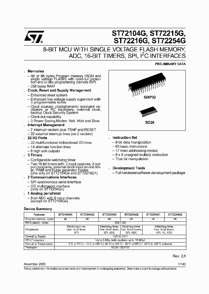 ST72C215G2M6TR_583198.PDF Datasheet