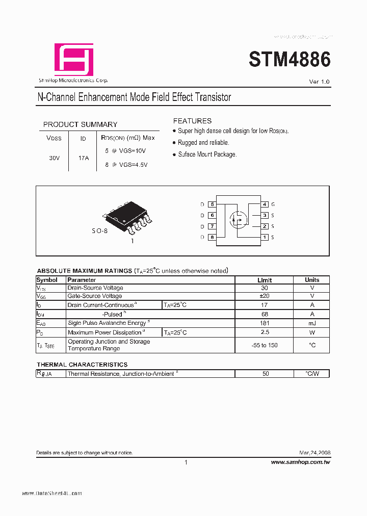 STM4886_556344.PDF Datasheet