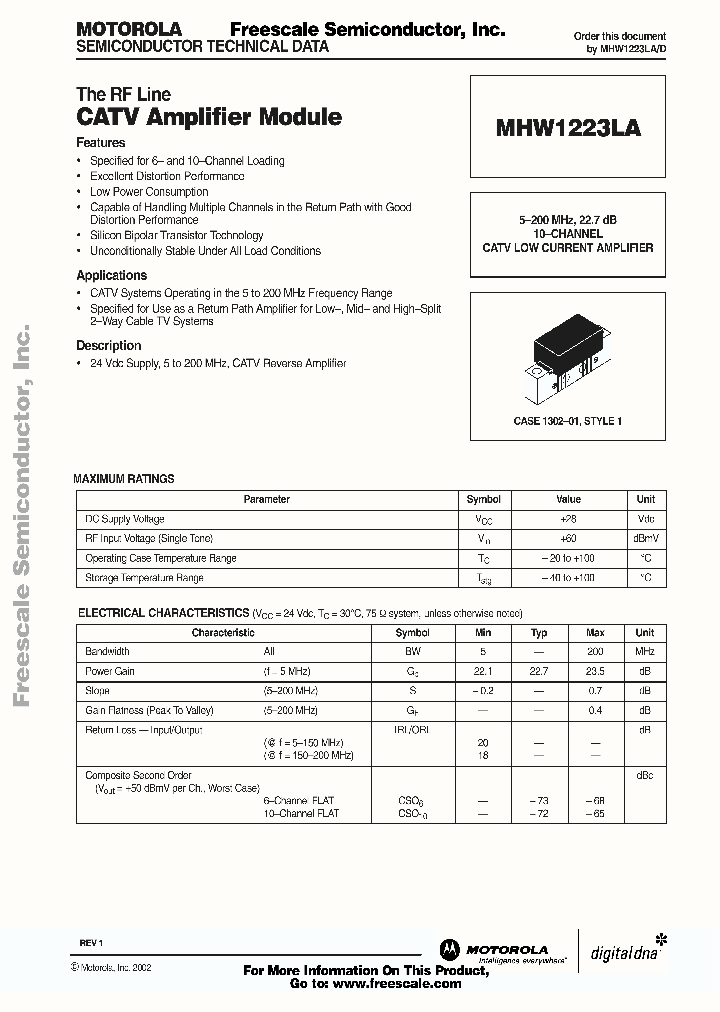 MHW1223LA_727016.PDF Datasheet