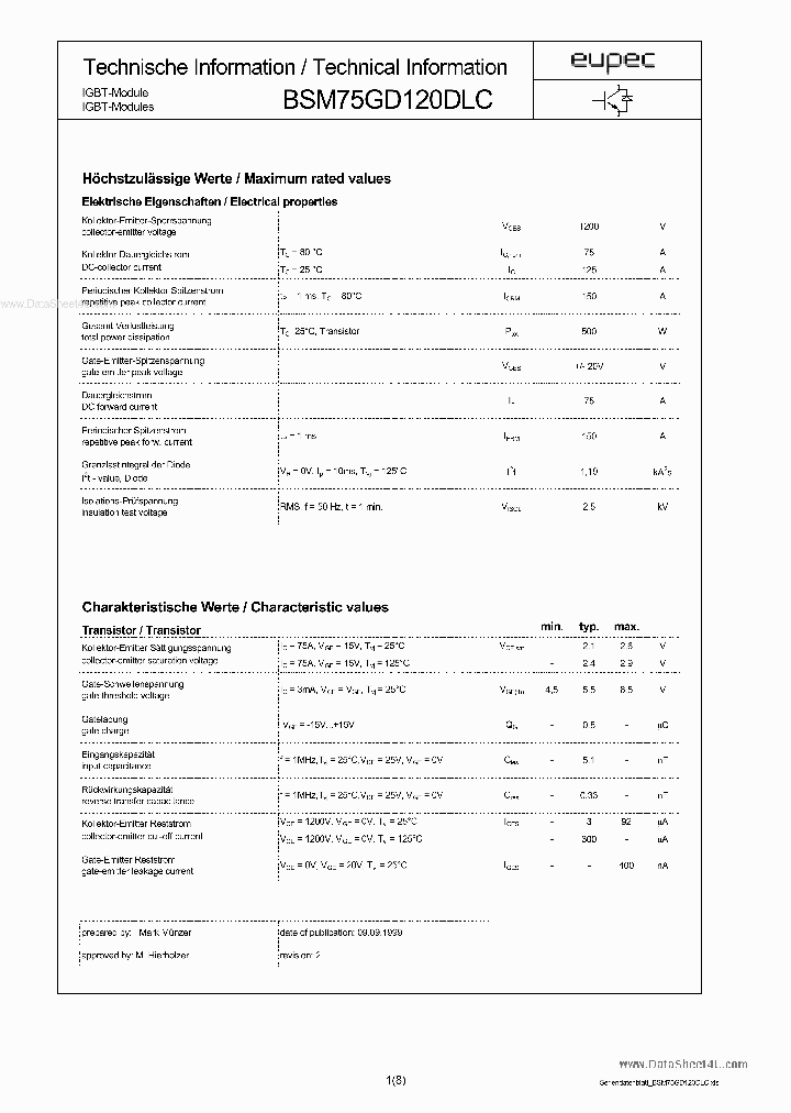 BSM75GD120DLC_610045.PDF Datasheet