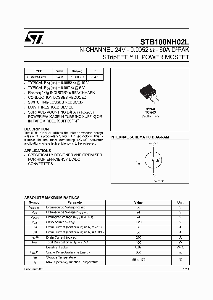 STB100NH02L_773026.PDF Datasheet