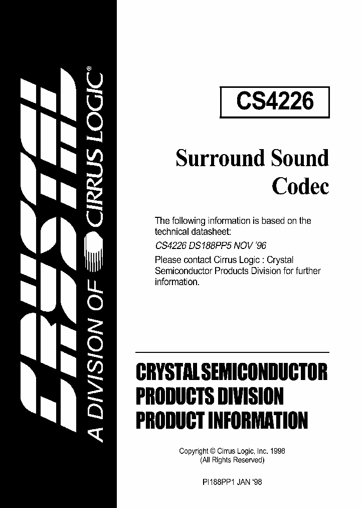 CS4226_785712.PDF Datasheet