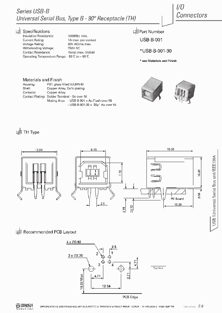 USB-B-004_970191.PDF Datasheet
