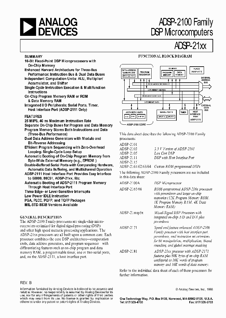 ADSP-2101_812457.PDF Datasheet